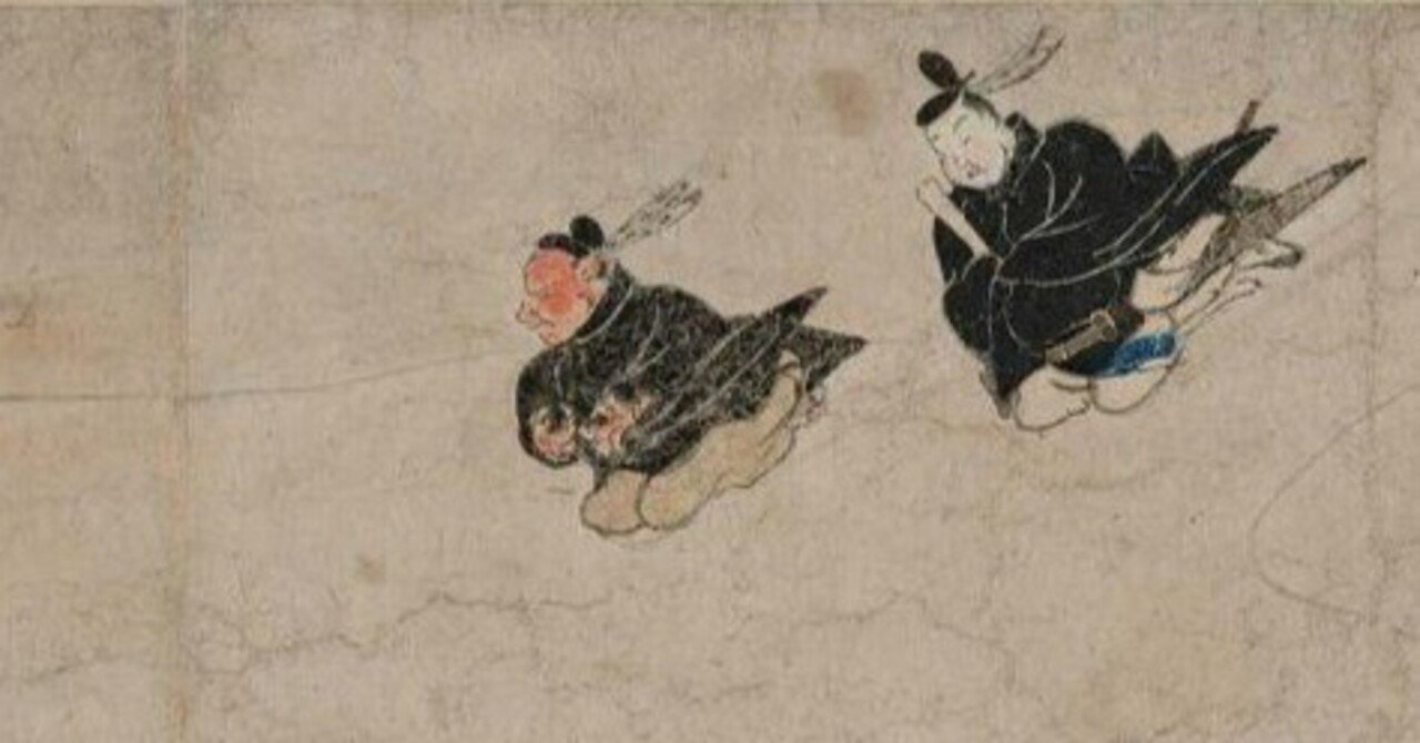 巻物 中国美術 唐画 絵巻 希少 多彩な妖術で中国＝唐に立ち向かう、日本のヒーロー“吉備真備”を