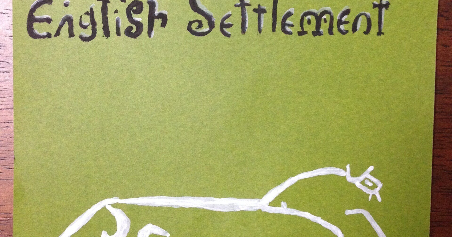 ジャケを絵の具で描いてみた】XTC - English Settlement(1982 UK