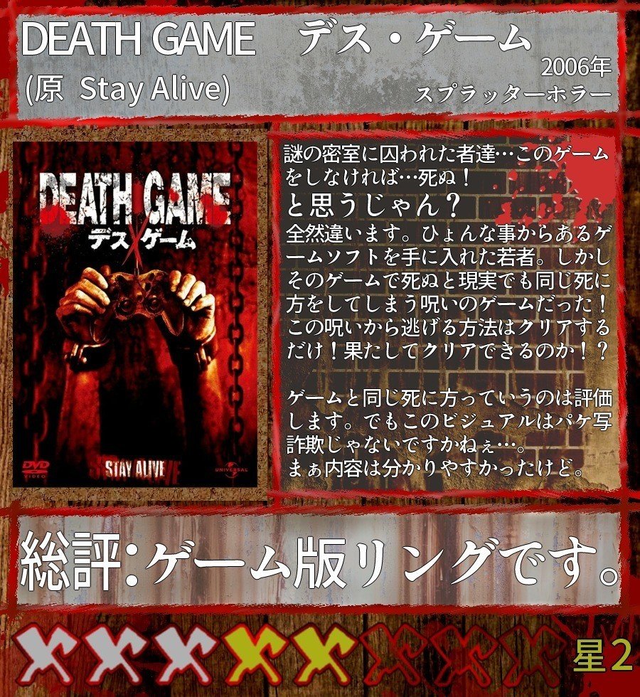 Minosの映画レビュー Death Game デス ゲーム Minos Note Minosの映画レビュー Death Game デス ゲーム Minos Note