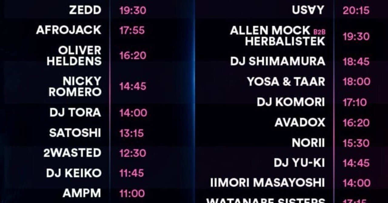 ウルトラジャパン9/20 2枚（ULTRA JAPAN 2022 9/18 Day2 タイム  