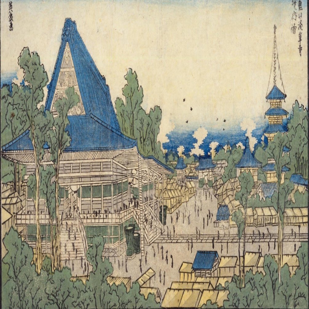 江戸時代の観光マップを見ながら、ぶらりと浅草寺を散歩してきました