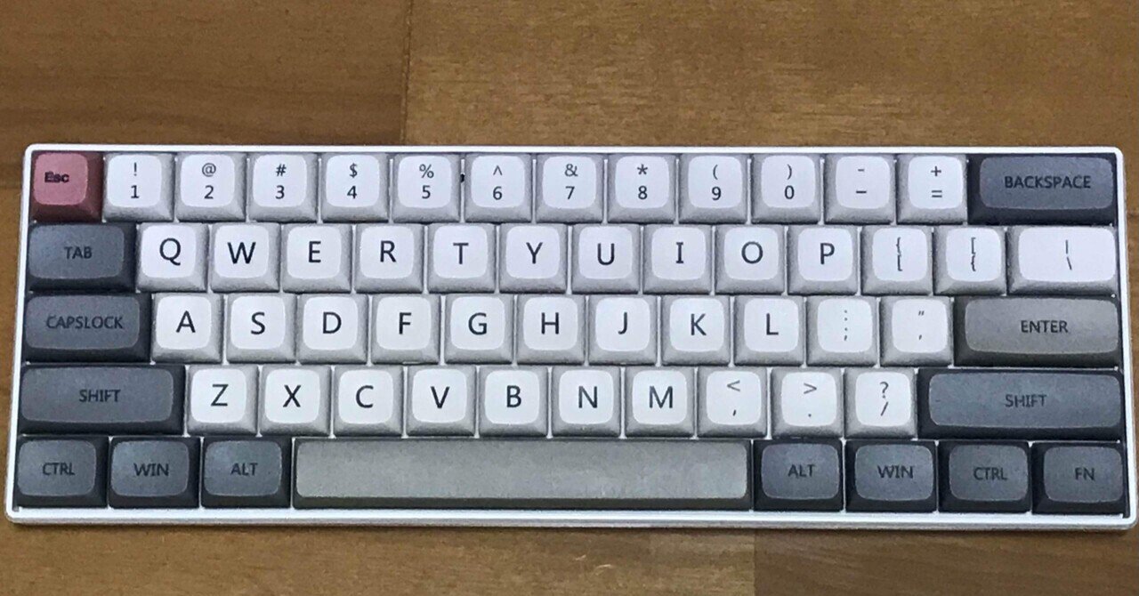 ガジェット】WENRUIメカニカルキーボードWR61（赤軸）をレビュー