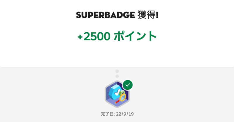 Approval Process Troubleshooting Superbadge Unit Complete! スーパーバッジ完了。