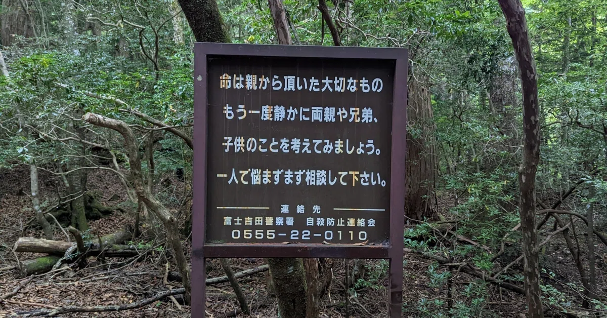 青木ヶ原樹海」現地リポートを敢行。あの看板を目指したら結果正解だっ 