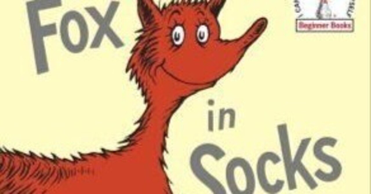 ドクタースースでラップが歌える？！〜Fox in Socks by Dr.Seuss's