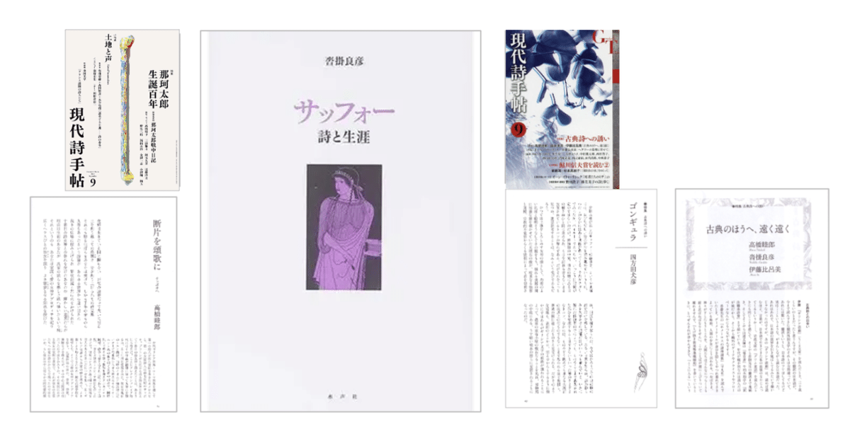 サッフォー 詩と生涯』沓掛良彦 水声社 2006年刊行 文学・小説
