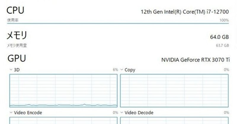 Core(TM) i7-12700+NVIDIA GeForce RTX 3070 Tiの環境でお絵描きAI（Stable Diffusion）は１枚描くのに何秒掛かるのか？