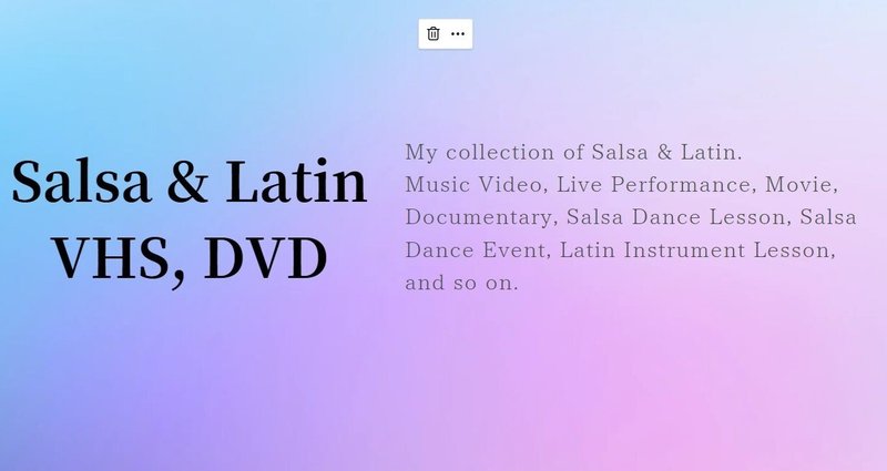 Salsa & Latin VHS-DVD - 2022-09｜上口雅彦｜MJoe｜note