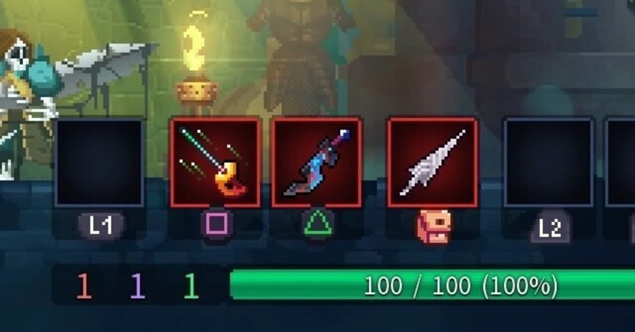 Dead Cells 초보자 추천 무기 3선 빨강(폭학)｜三隅字音
