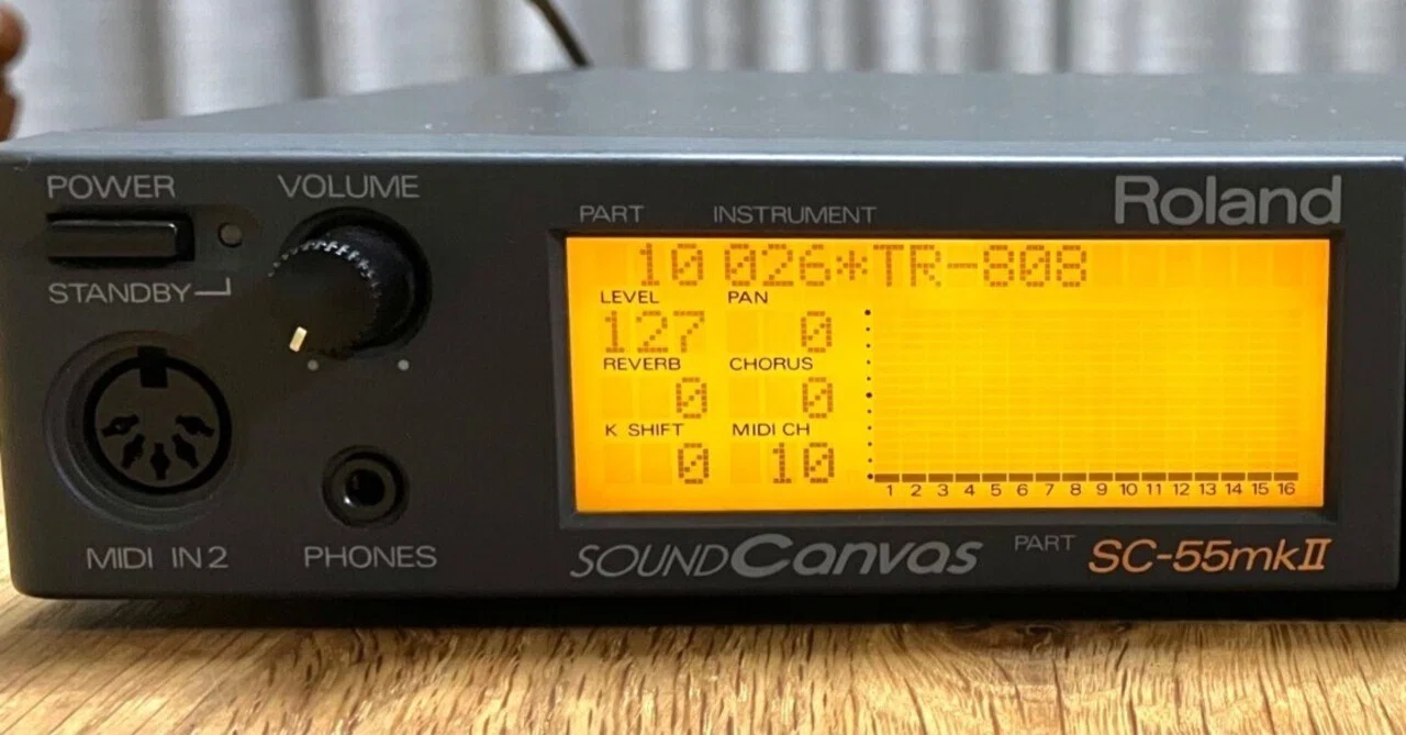 DTM Roland SC-55mk2 音源モジュールを使ってみた|MetaLab DTM Roland SC-55mk2 音源モジュールを使ってみた|MetaLab