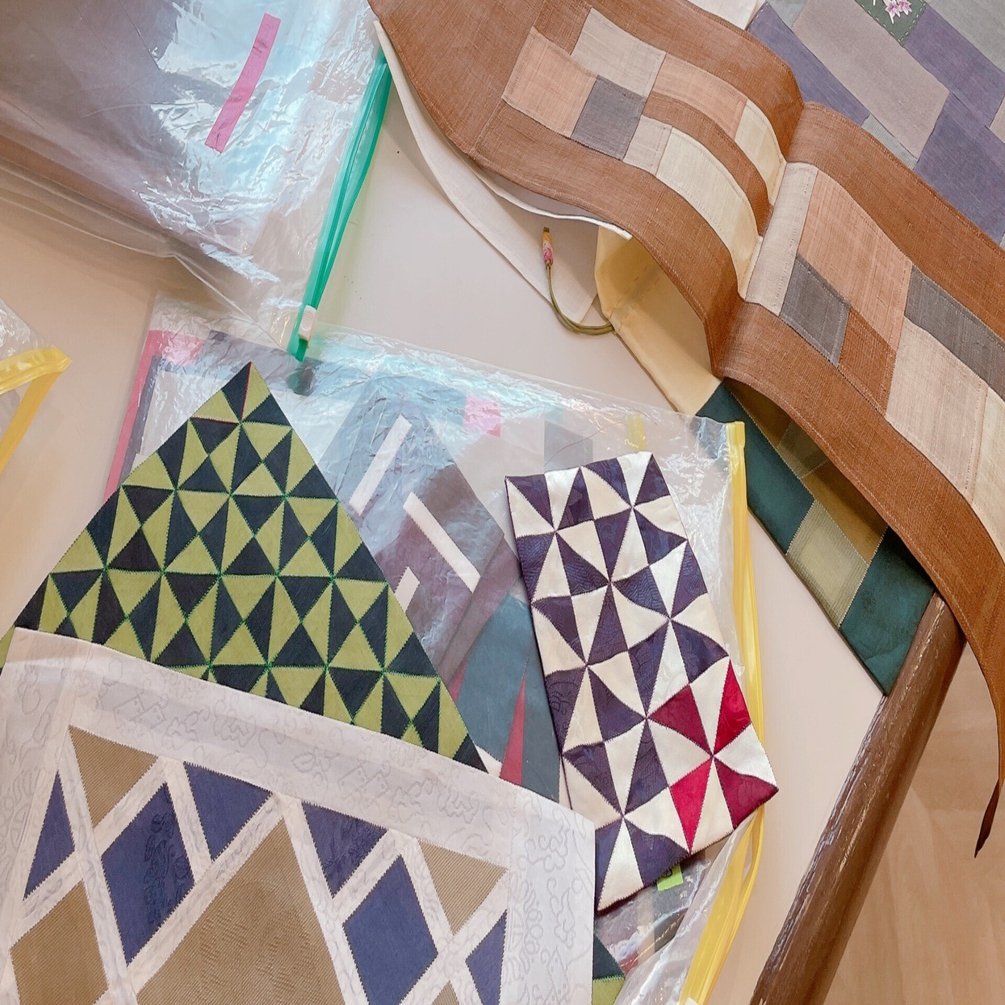 22 9 25 朝日カルチャーセンター北九州でのポジャギ教室 Pojagi Sono Note