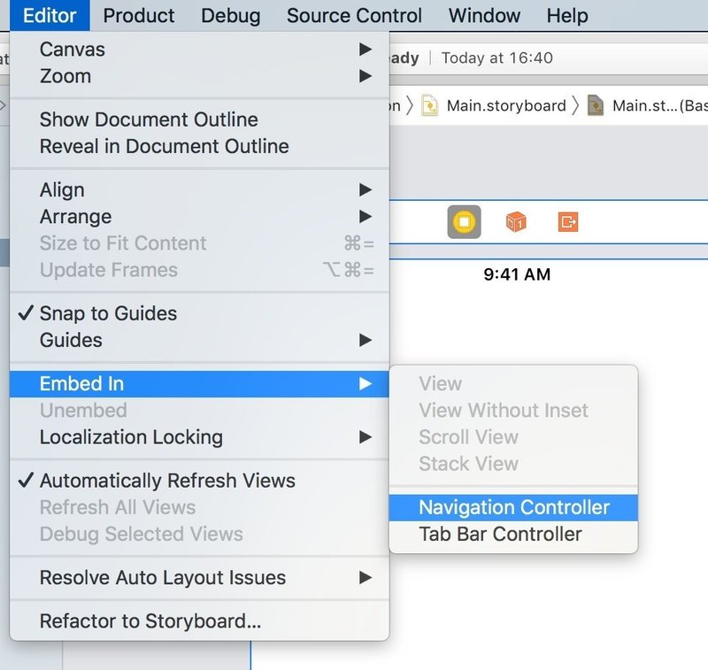 Swift 勉強11 ナビゲーションコントローラ 画面の切り替え 1 Annyeong Note