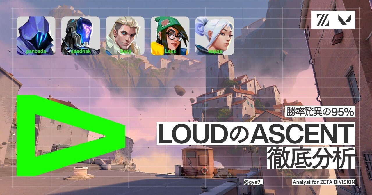 勝率95%!? Champions優勝「LOUD」のAscent徹底分析(DEF編)|gya9|note