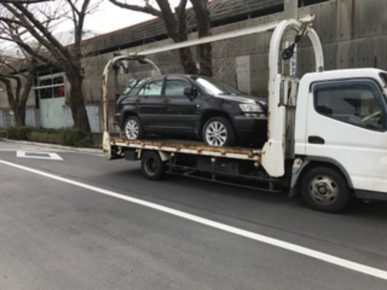鶴ヶ島市からレッカー車で他人名義の故障車を廃車の出張引き取りしました Evie Note