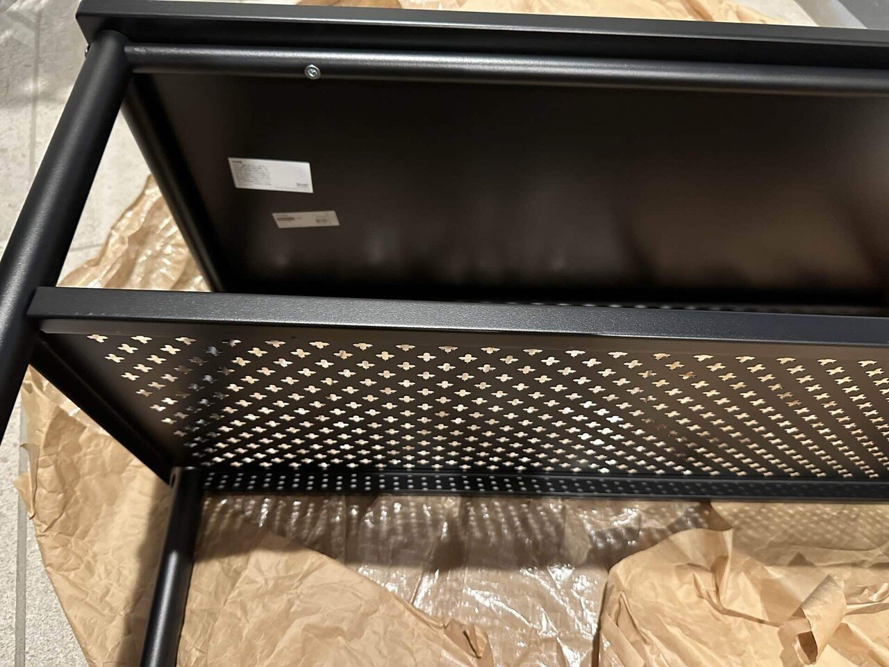 【IKEA】PINNIG/ピンニグ ベンチ 靴収納付き ブラック79 cm IKEA/イケア/通販]PINNIG ピンニグ コートラック 靴収納ベンチ