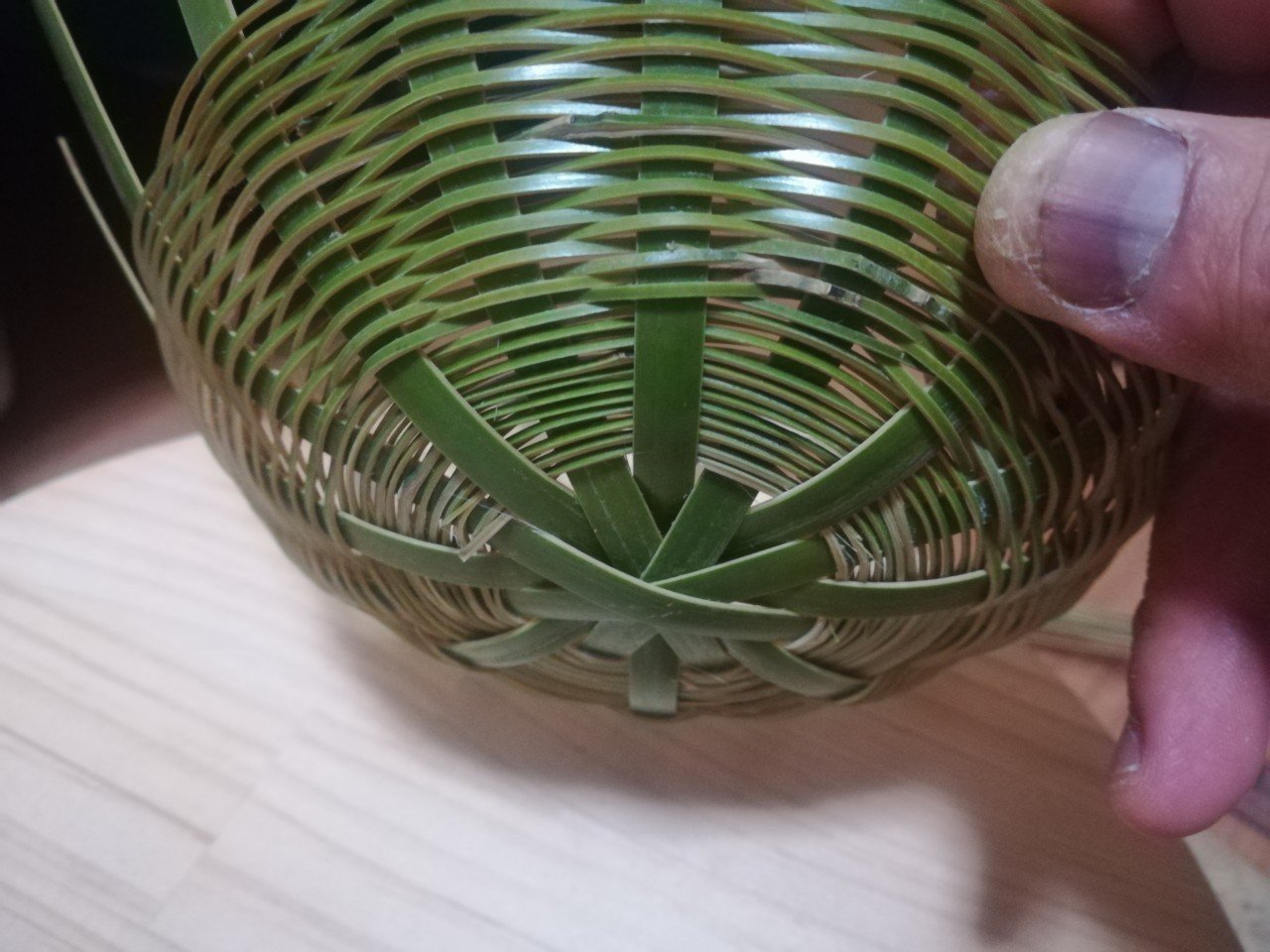 39歳父の竹修行奮闘記 第三十一回 円形なら任せろ 菊底編み 竹遊亭田楽 Note