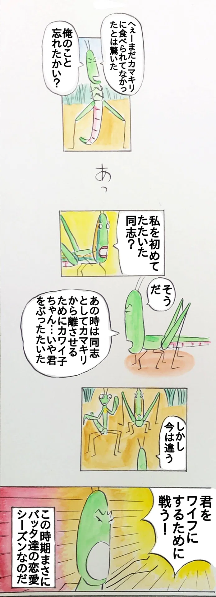 今日のバッタ 156 160話 こぼのざ Note