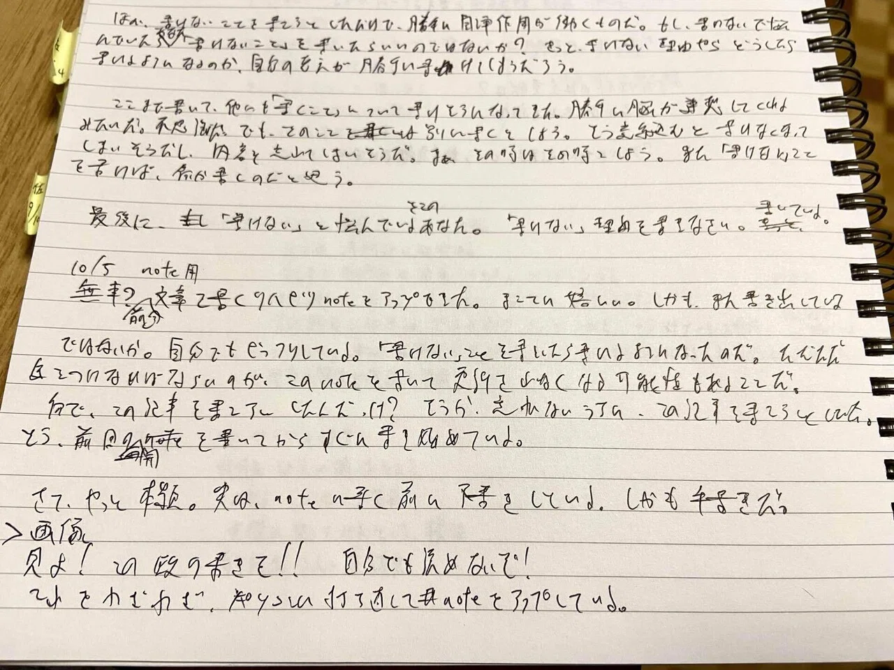 手書きで文章を書いてから打ち直しているけど、なにか？｜一嶋一輝（元