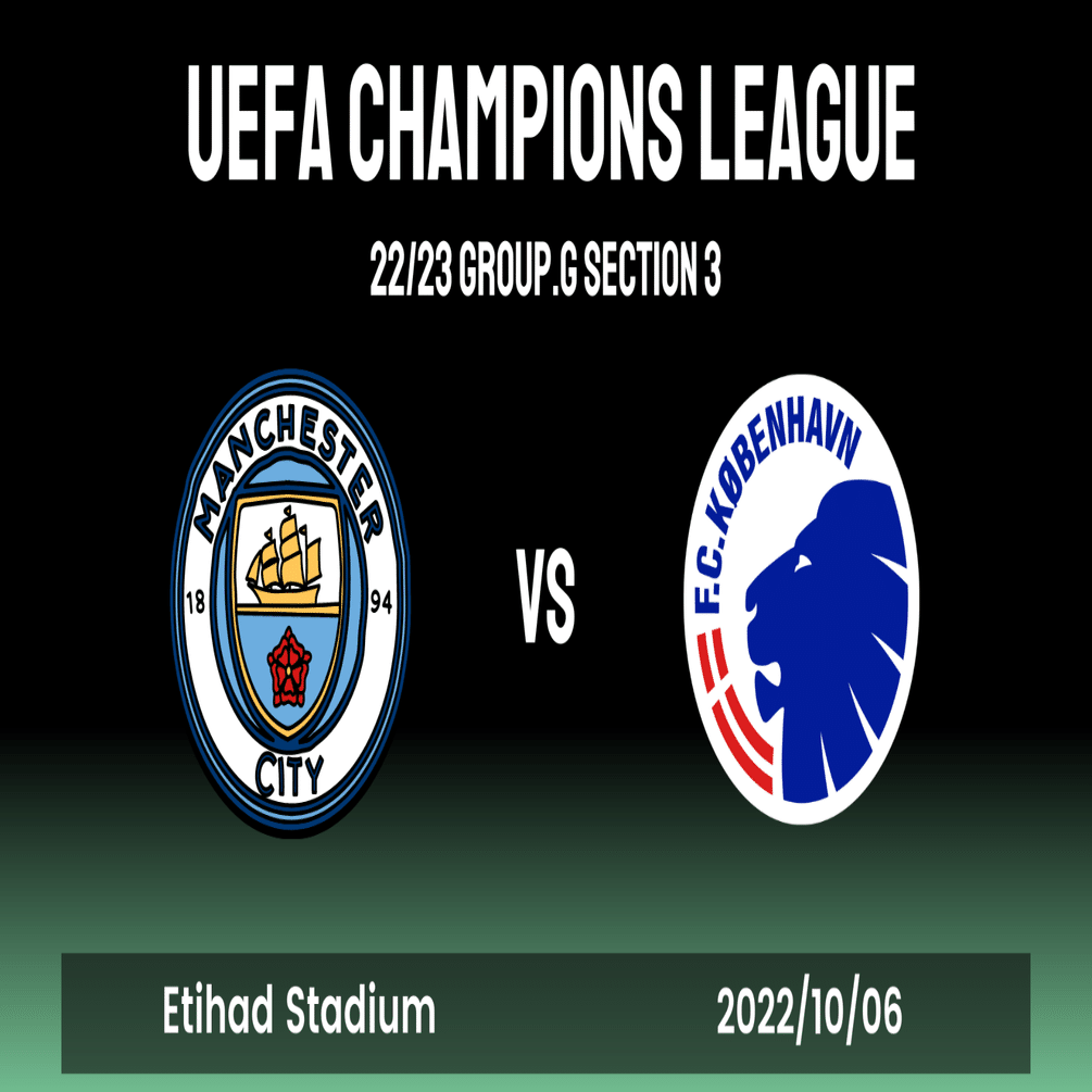 またもや前半決着 チャンピオンズリーググループg第3節 マンチェスター シティ Fcコペンハーゲン マッチレビュー Inamo Note