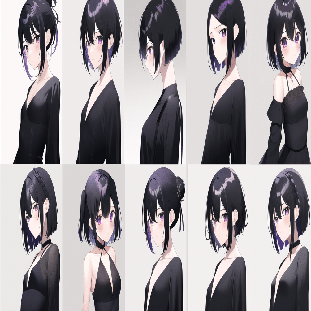 Novelai Diffusion 髪型研究その 短髪 まくぽり Note