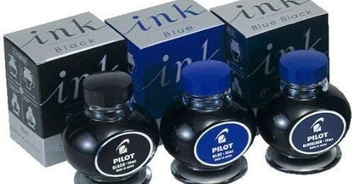 パイロット万年筆インキ青（70ml）とカスタム823｜踏架 Catch the wind