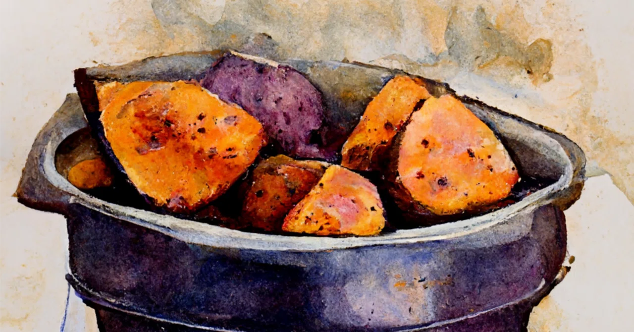 Drawing Sweet Potatoes with Midjourney｜みれのスクラップ
