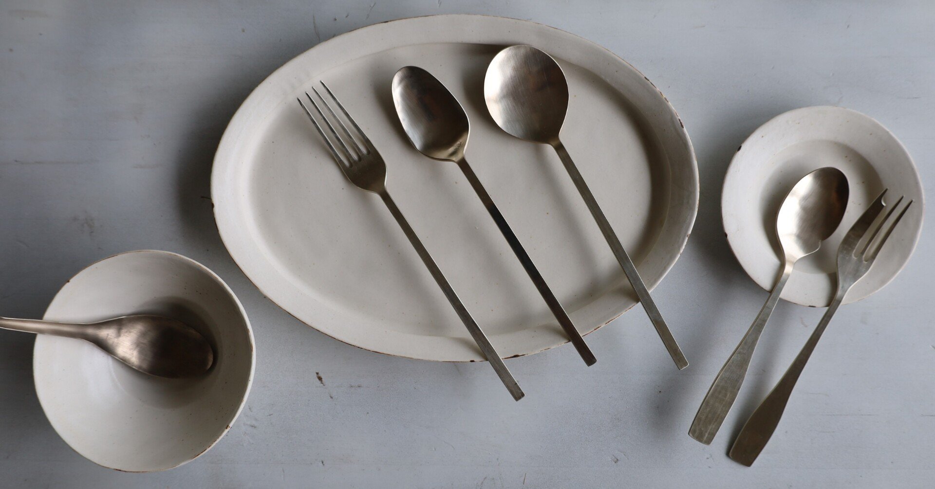 守田詠美さんのカトラリー｜almost white