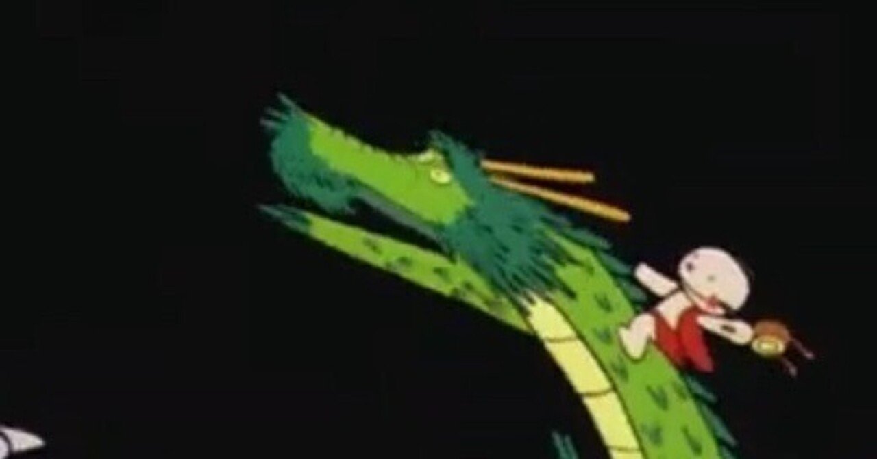 まんが日本昔ばなし 龍の子太郎柄 大皿