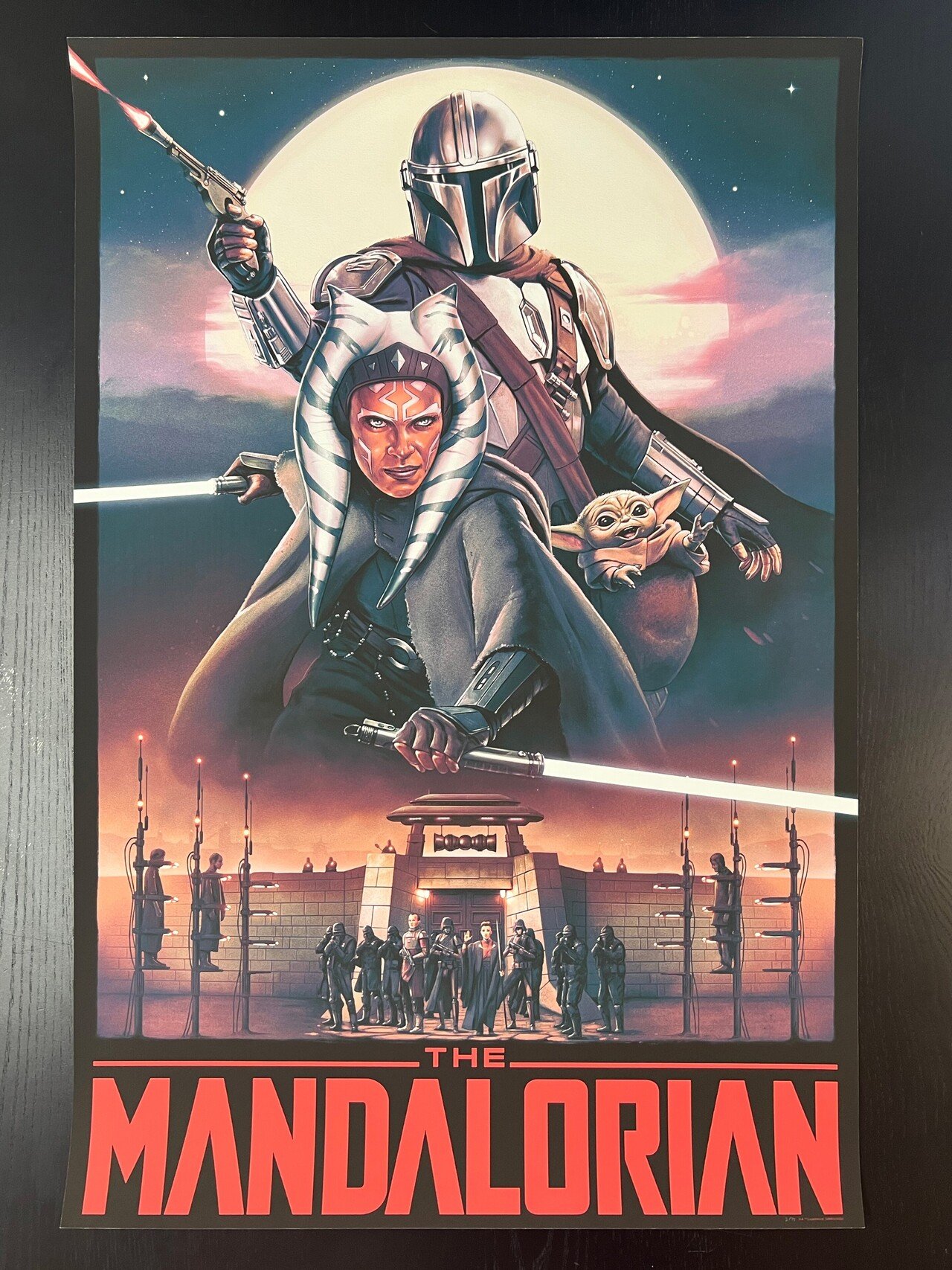 MONDO マンダロリアン　シルクスクリーンポスター MONDO マンダロリアンシルクスクリーンポスター