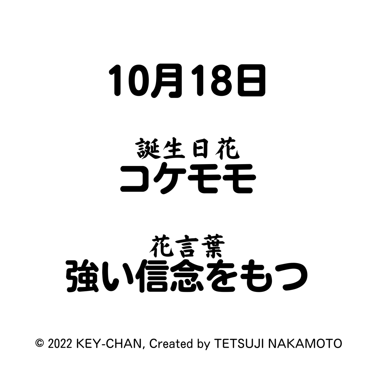 きょうの花 コケモモ 作品番号bf1018 Key Chan Note