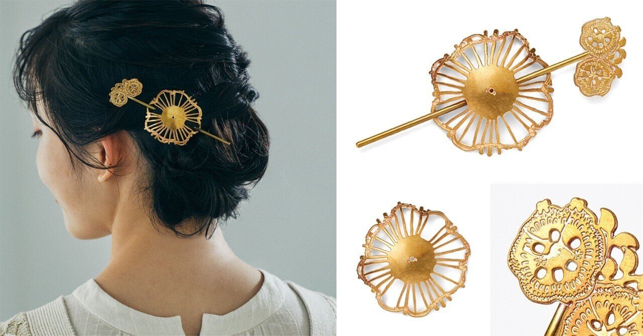 Ru.アクセサリーまこさま 古代ロマンを感じる宝物を髪に。正倉院展と一緒に作ったマジェステ #正