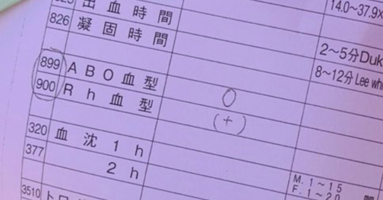 B型だと思って生きてきたけど血液型測ったらo型だった はるゆき Note B型だと思って生きてきたけど血液型測ったらo型だった はるゆき Note