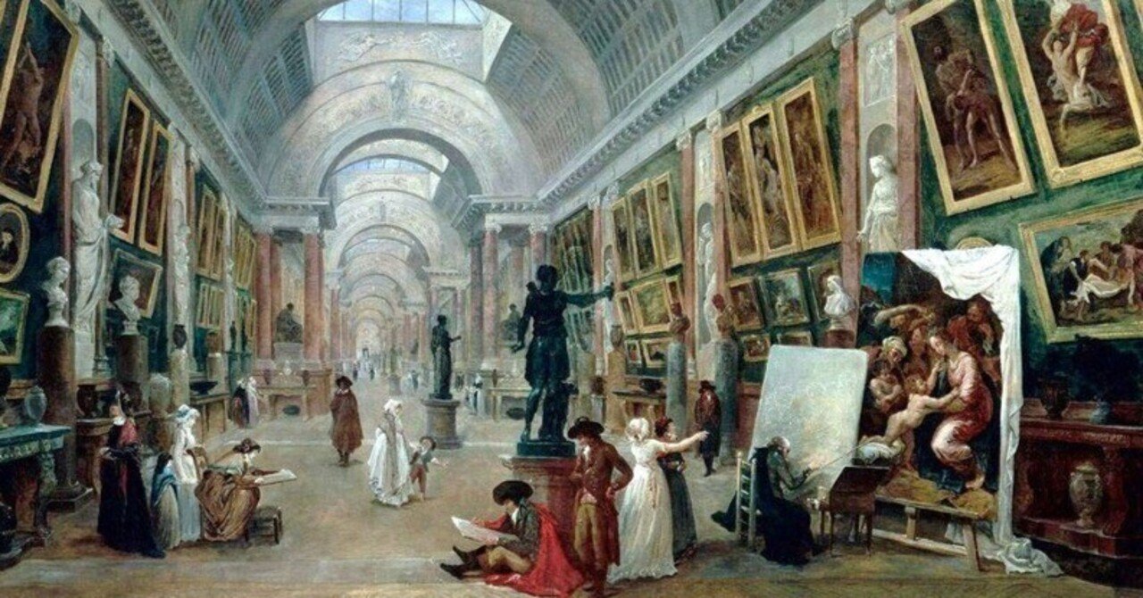 ルーブル美術館のコピー絵画 ルーブル美術館のコピー絵画 ルーヴル美術館大回廊の設計図