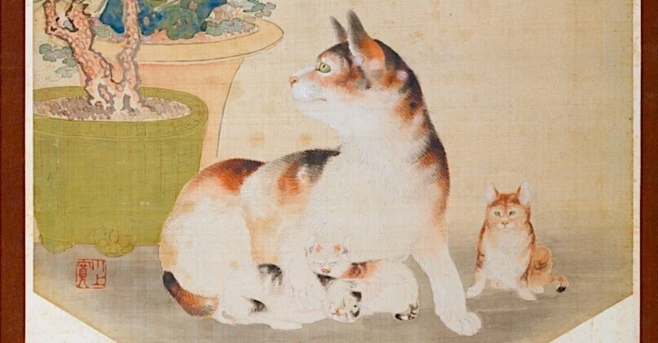 山種公式高精細複製画 竹内栖鳳『班猫』 班猫 - Wikipedia