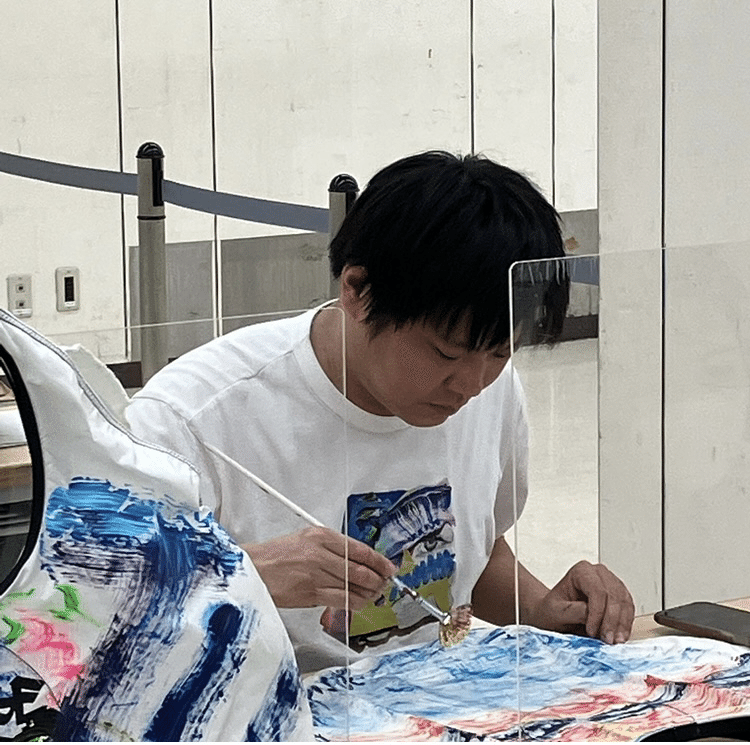 杉田陽平展「色の雫、形の空、光の線」に伺ったら、今までに聴い