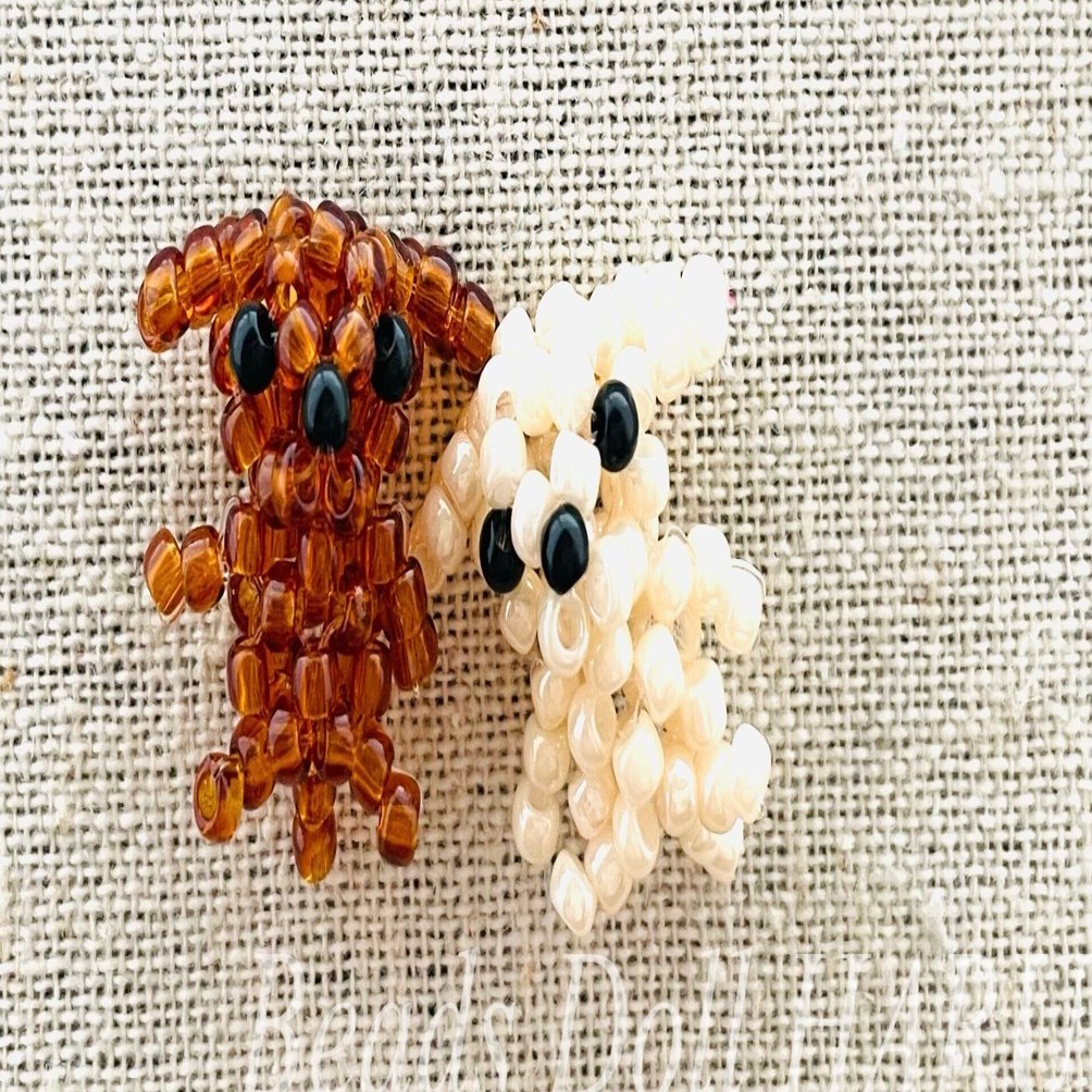 初心者向けビーズドールミニ動物シリーズ①犬（トイプードル）｜ビーズ