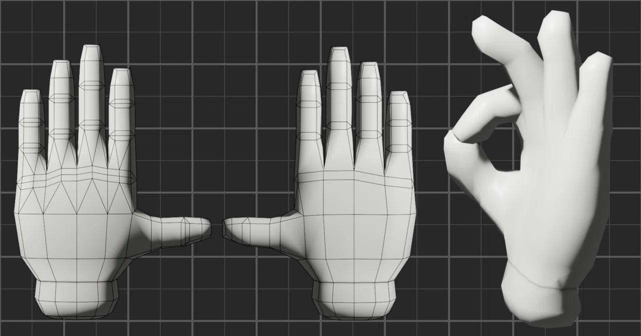 "Hand 3D"Unity Asset information｜SigmoidButtonAssets