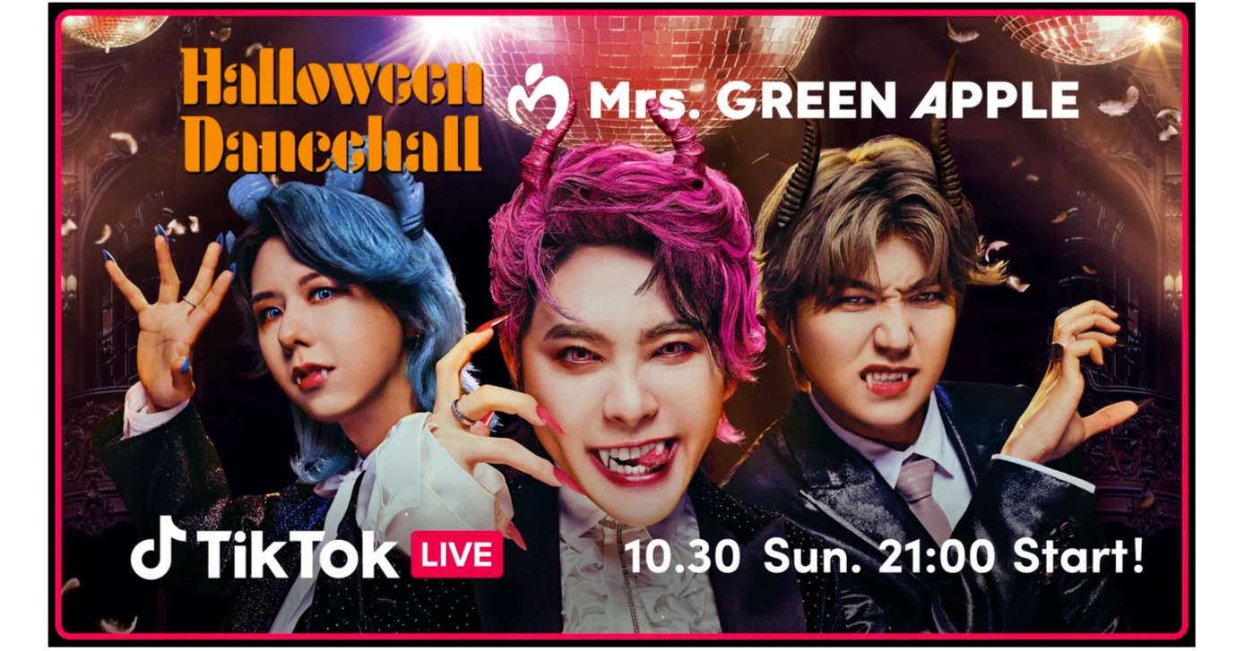 TikTok LIVEとMrs. GREEN APPLEのコラボグラフィックが期間限定で登場