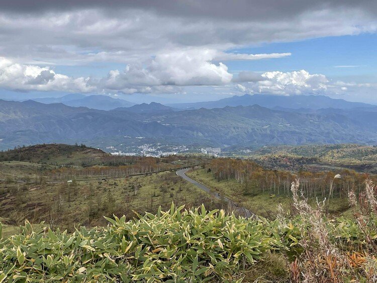 国道292。草津を抜けて高度を上げる