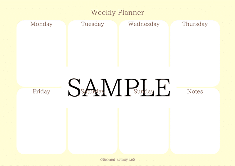 A5WeeklyPlannerブロック(2)