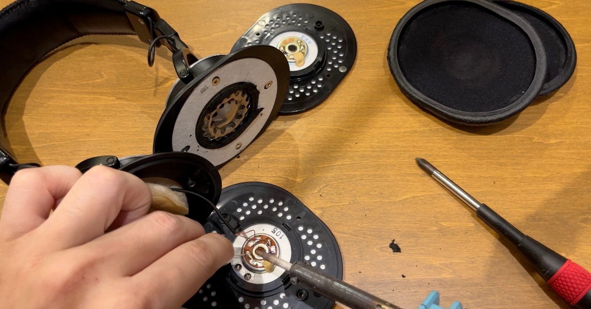 ヘッドホン修理-SONY MDR-CD900ST-｜NAKADA Shugo