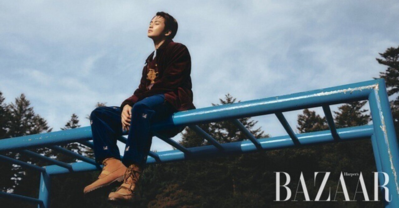 少年と男性、マーク 」NCT マーク インタビュー / BAZAAR