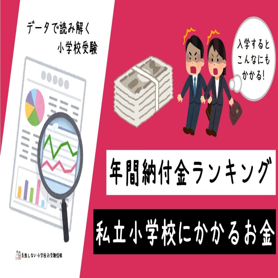 年間納付金ランキング 私立小学校にかかるお金｜失敗しない 小学校 お受験情報