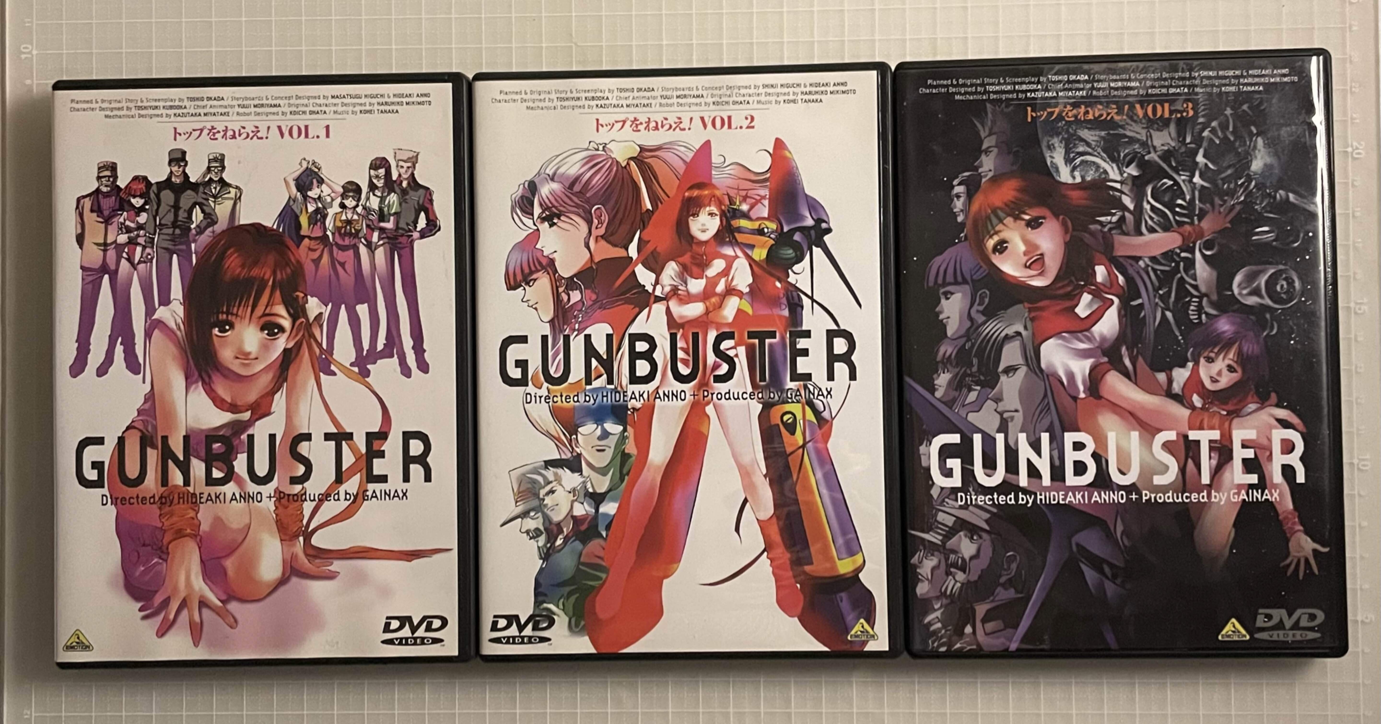 【販促用】トップをねらえ！ポスター　ガイナックス　庵野秀明 トップをねらえ！」庵野秀明 全3巻｜竹熊健太郎
