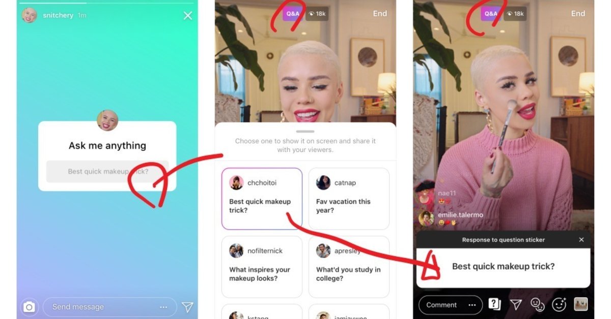 インスタライブで質問コーナー_ストーリーズでリアルタイムでファンに回答しよう_Instagram新機能アップデート最新情報２０１８_２０１９