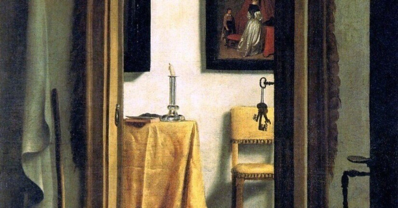 室内履き」サミュエル・ファン・ホーホストラーテン【ルーヴル美術館の