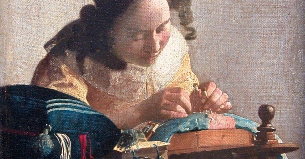 レースを編む女性」ヨハネス・フェルメール【ルーヴル美術館の名品150