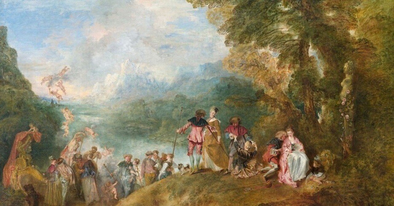 シテール島への巡礼」アントワーヌ・ヴァトー【ルーヴル美術館の名品