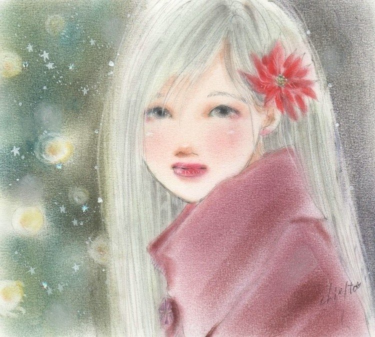 銀の星が光る頃 　夜は　雪の香りを連れてくる　 静かな冬が好きだと言った　 遠い君を想い出す