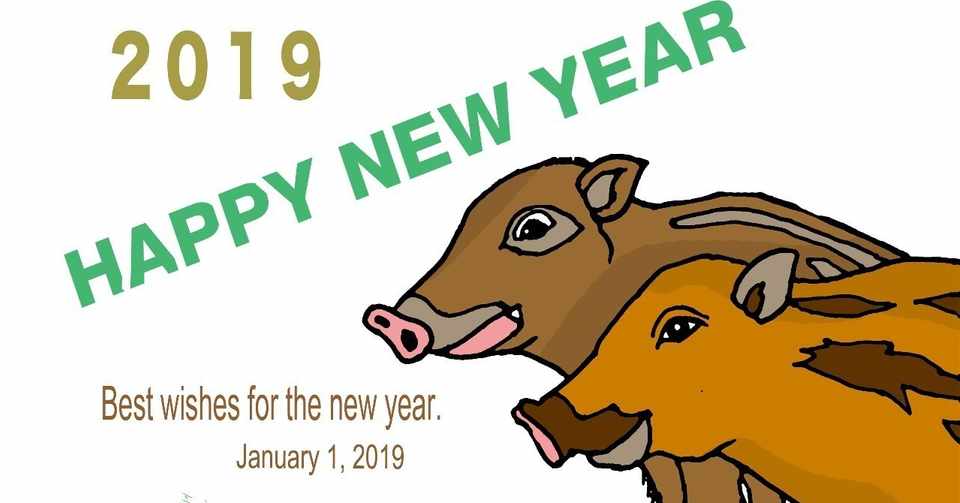 野球ファンのための19亥年の猪のイラスト年賀状 クリエーター ダイアリー Note